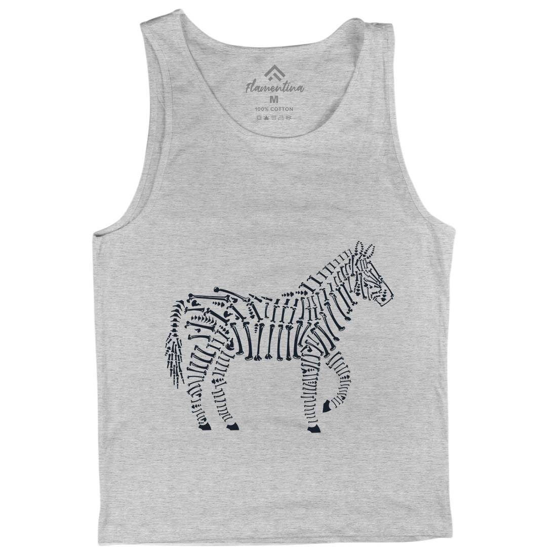 Zebra Bones Mens Tank Top Vest Animals B098