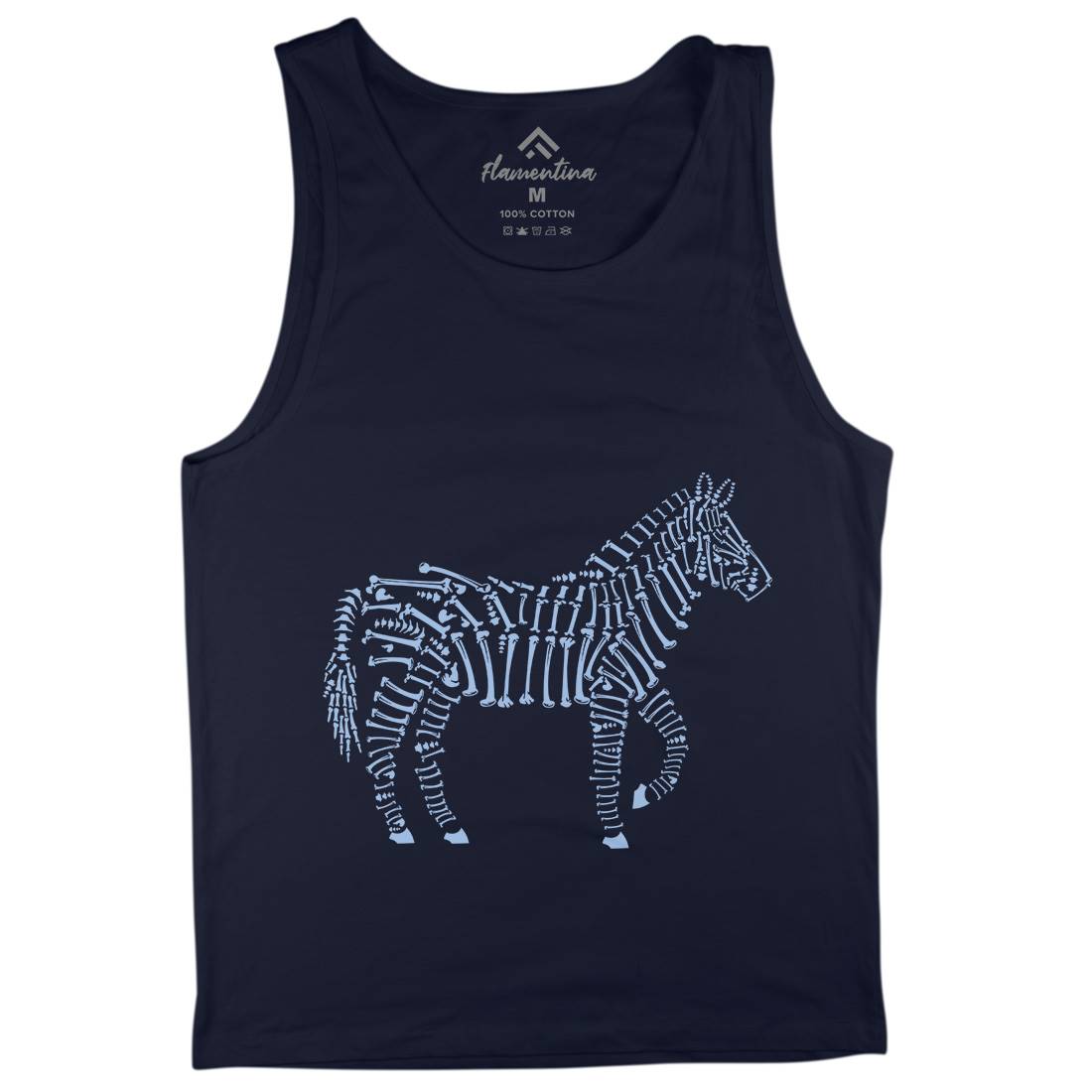 Zebra Bones Mens Tank Top Vest Animals B098