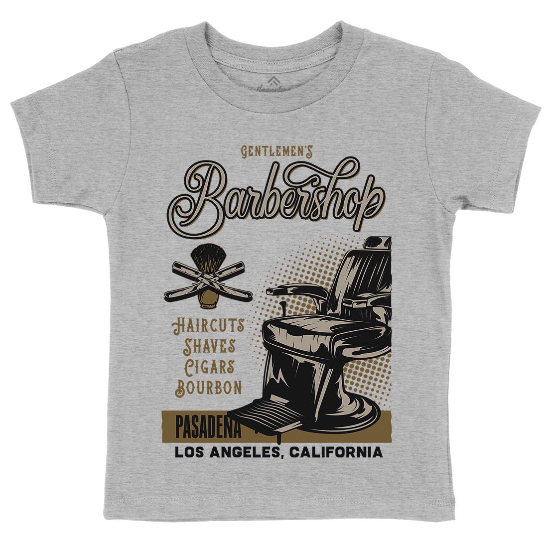 Barbershop Kids Organic Crew Neck T-Shirt Barber B099