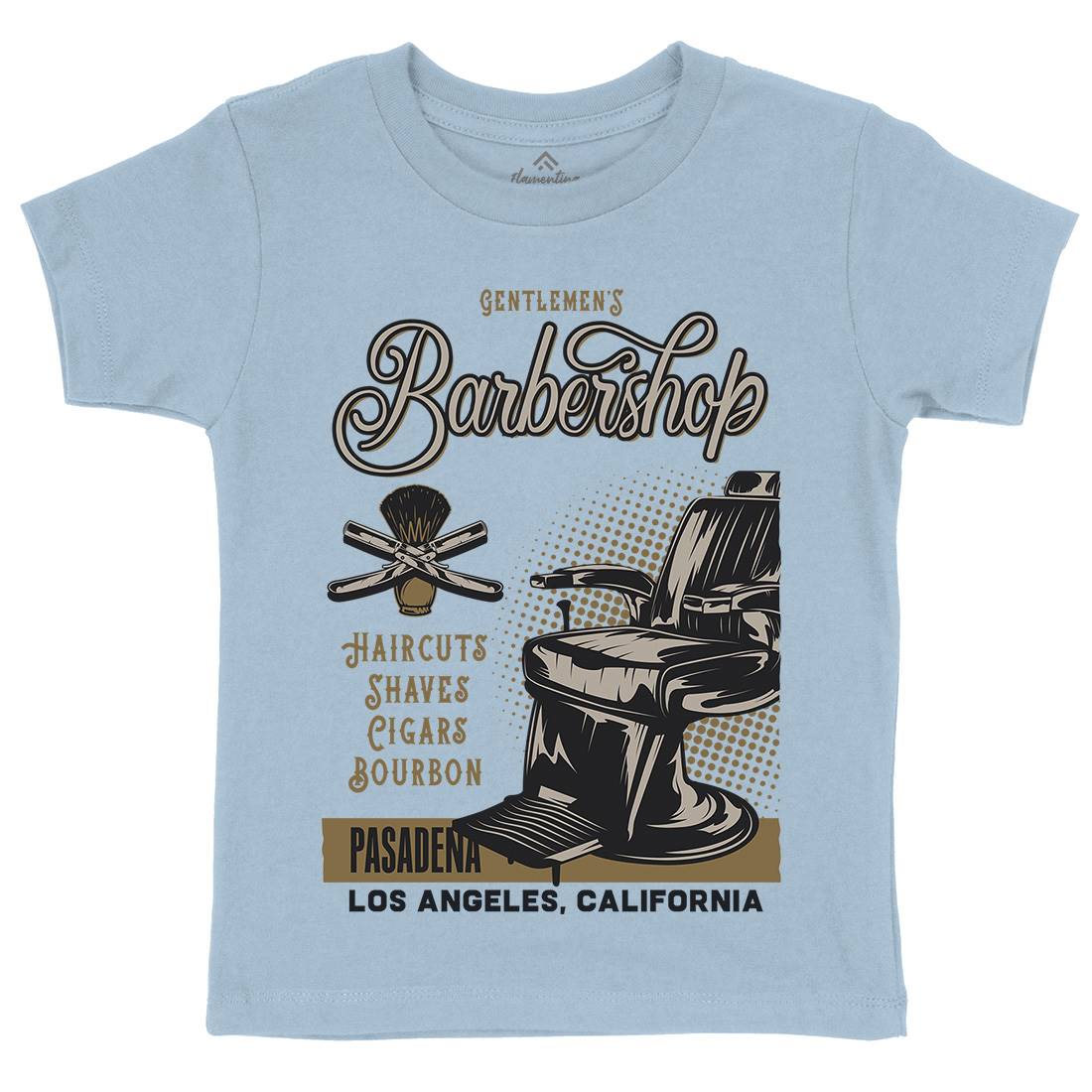 Barbershop Kids Crew Neck T-Shirt Barber B099