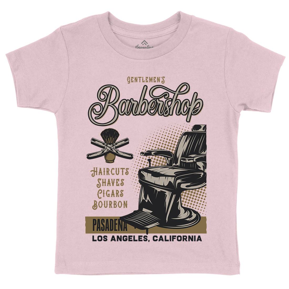 Barbershop Kids Organic Crew Neck T-Shirt Barber B099