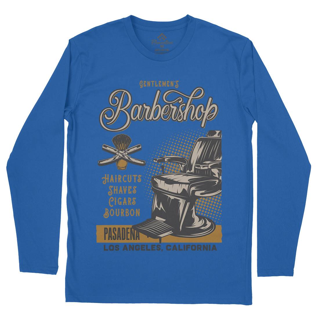 Barbershop Mens Long Sleeve T-Shirt Barber B099