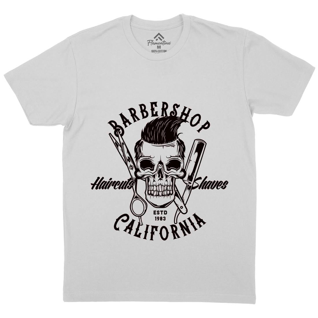 Barbershop Mens Crew Neck T-Shirt Barber B102