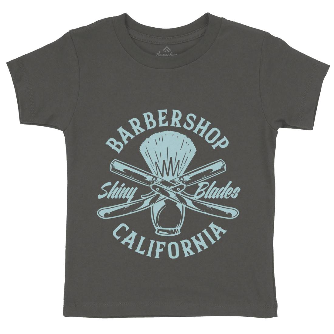 Barbershop Kids Organic Crew Neck T-Shirt Barber B104