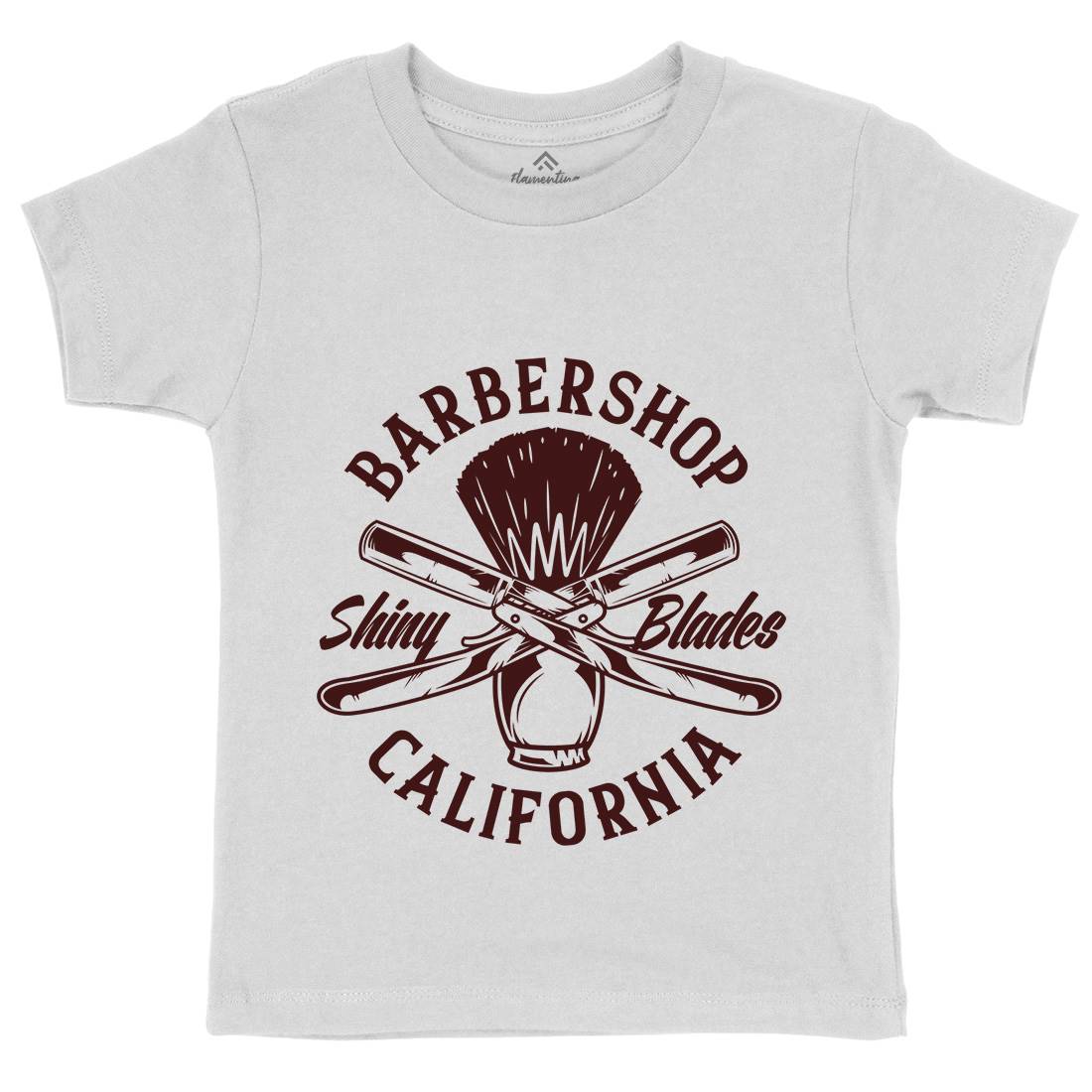 Barbershop Kids Organic Crew Neck T-Shirt Barber B104