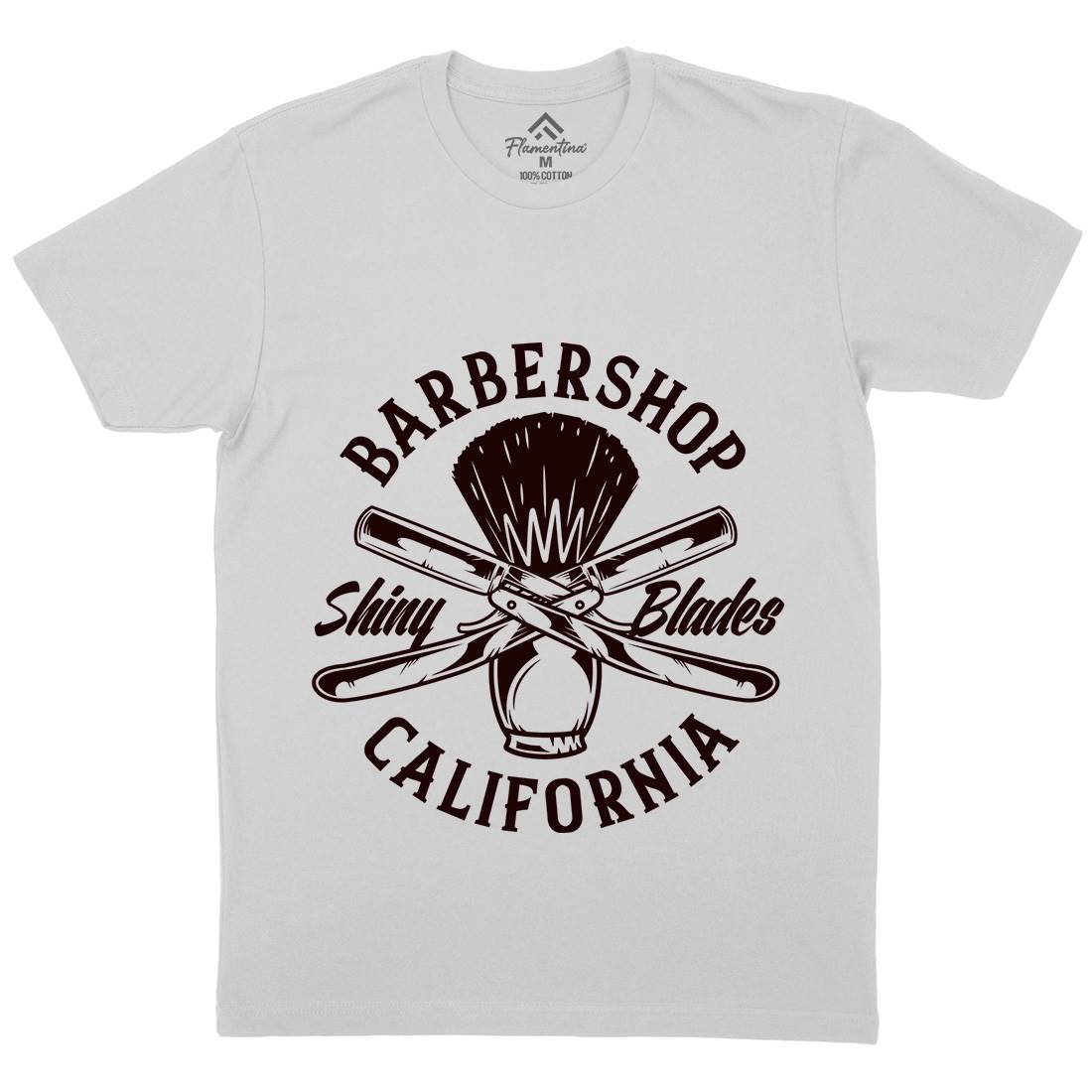 Barbershop Mens Crew Neck T-Shirt Barber B104