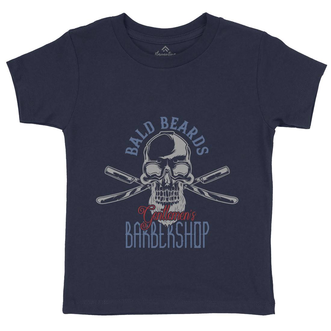 Barbershop Kids Organic Crew Neck T-Shirt Barber B105