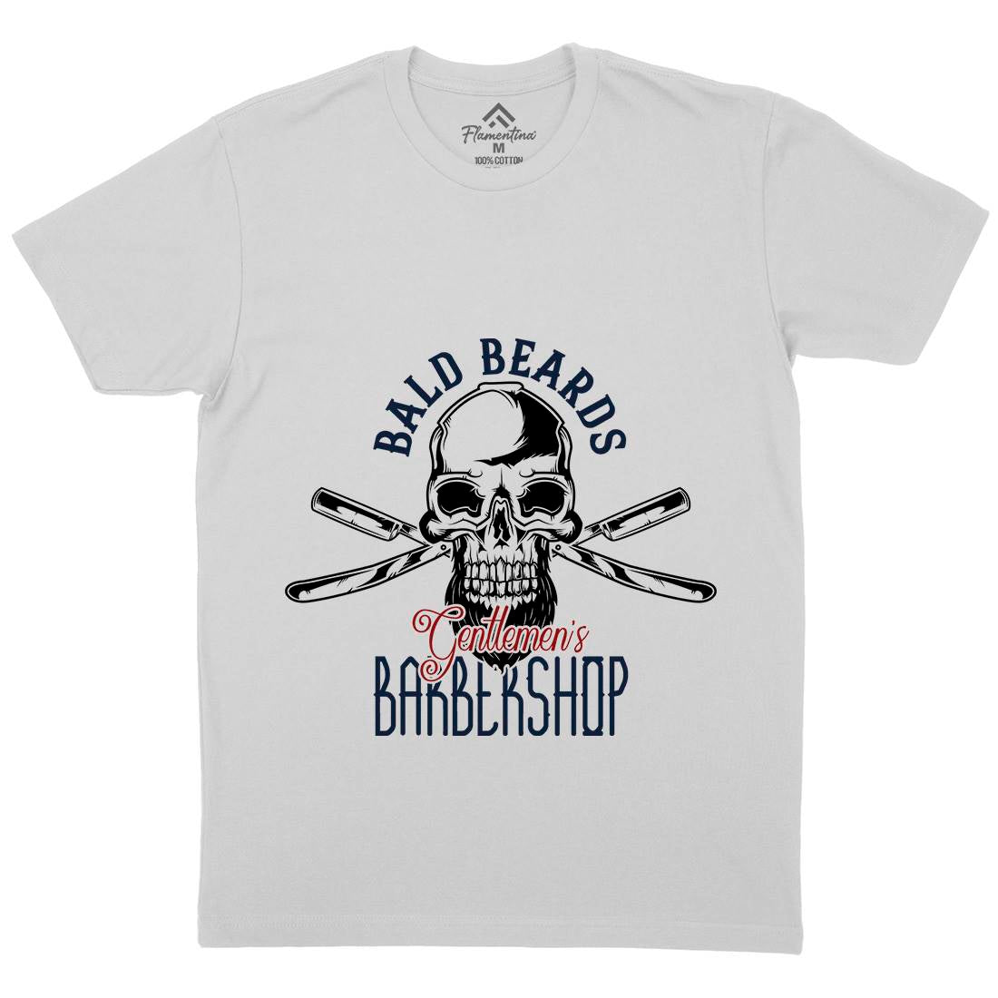 Barbershop Mens Crew Neck T-Shirt Barber B105