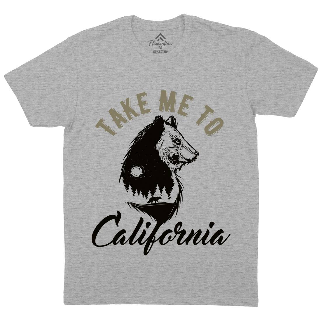 Bear Mens Crew Neck T-Shirt Animals B106