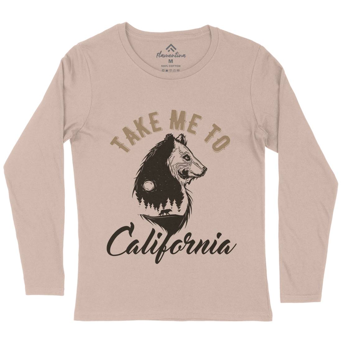 Bear Womens Long Sleeve T-Shirt Animals B106