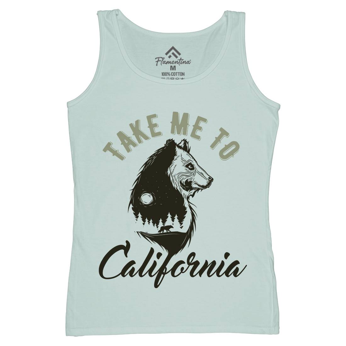 Bear Womens Organic Tank Top Vest Animals B106