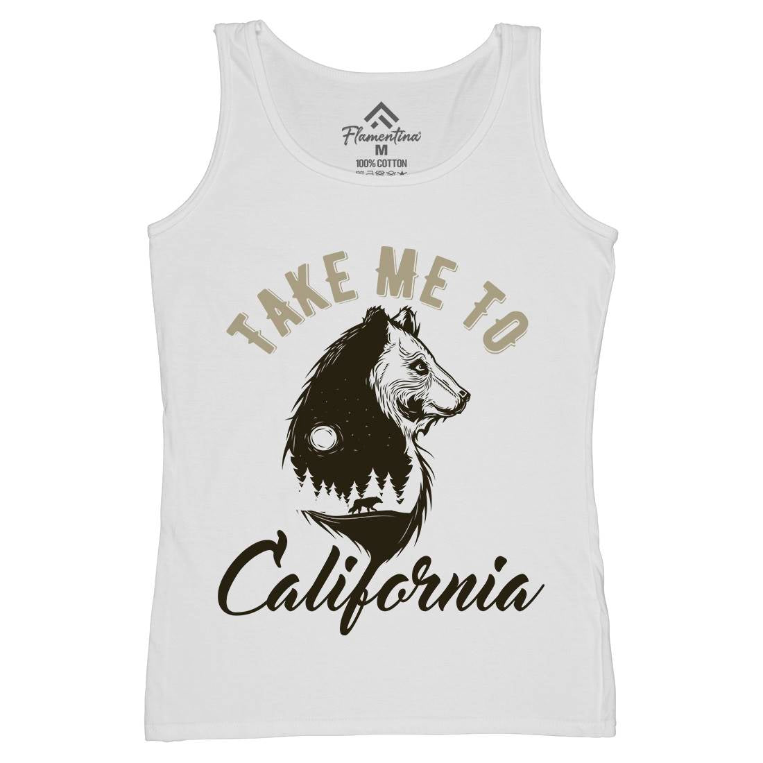 Bear Womens Organic Tank Top Vest Animals B106