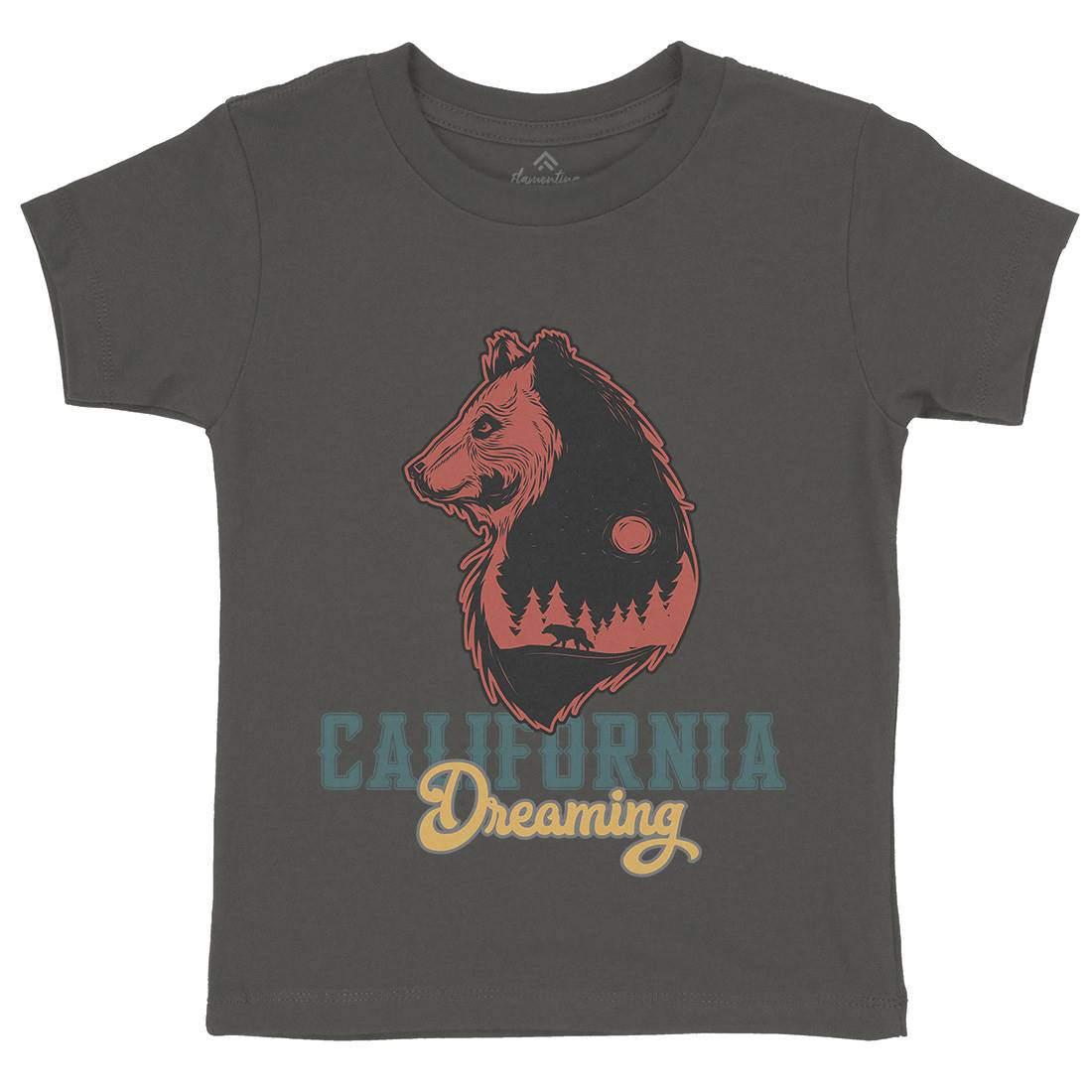 Bear Kids Organic Crew Neck T-Shirt Animals B107
