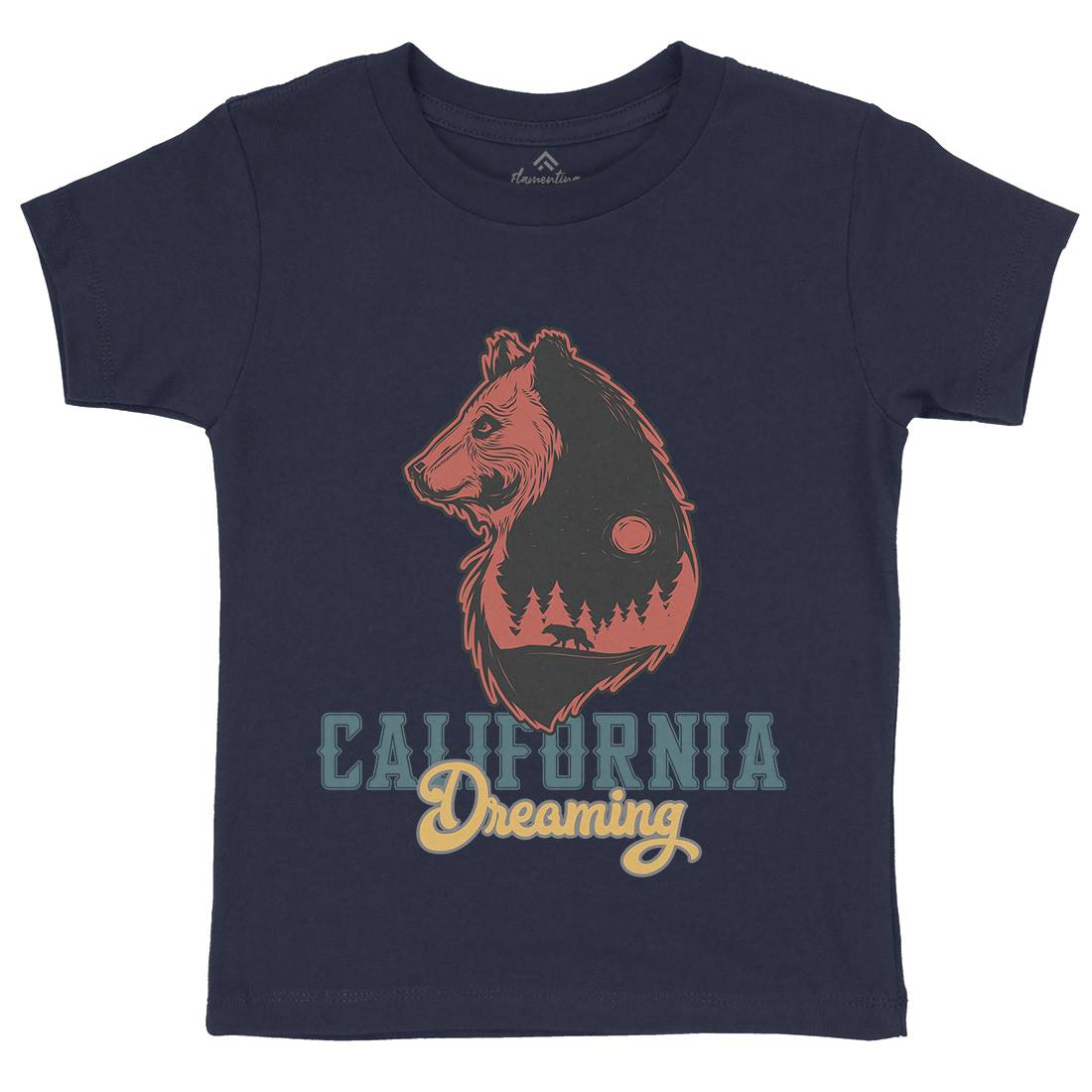 Bear Kids Organic Crew Neck T-Shirt Animals B107