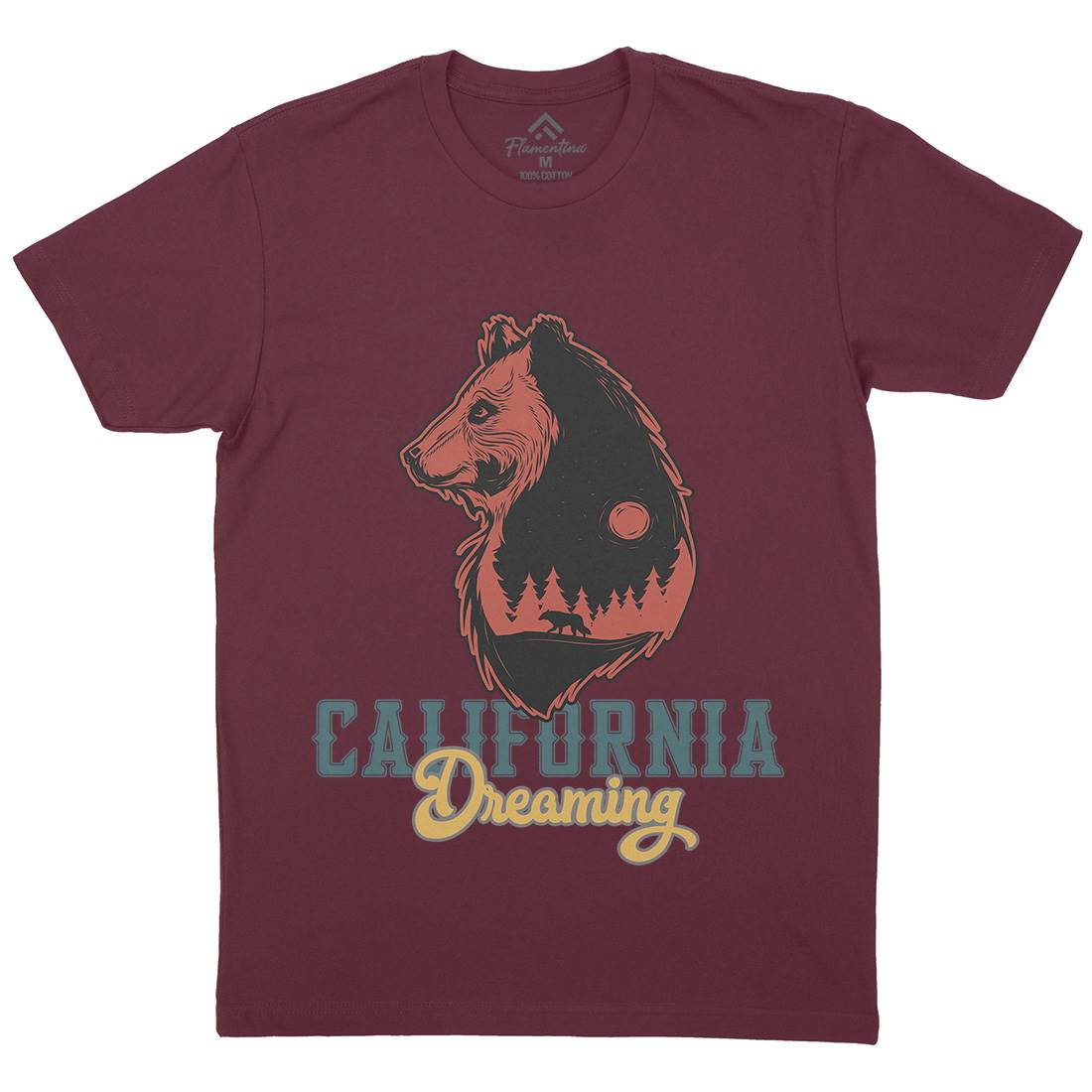 Bear Mens Crew Neck T-Shirt Animals B107