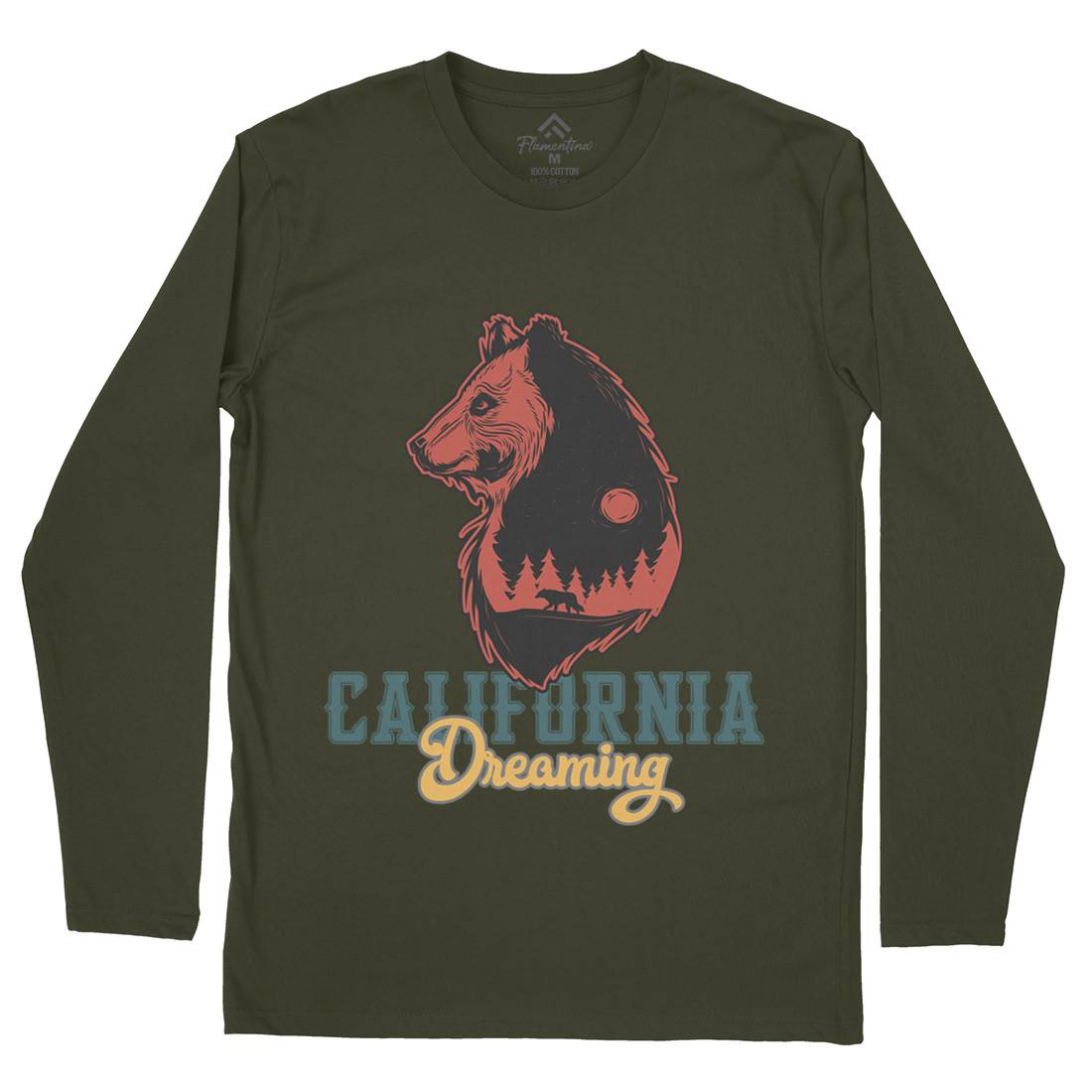 Bear Mens Long Sleeve T-Shirt Animals B107
