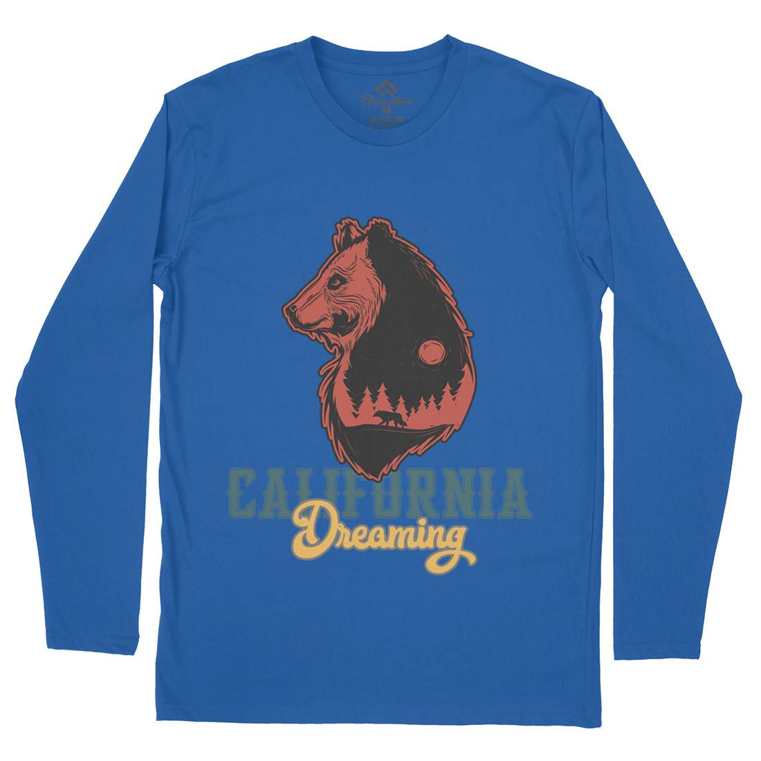 Bear Mens Long Sleeve T-Shirt Animals B107