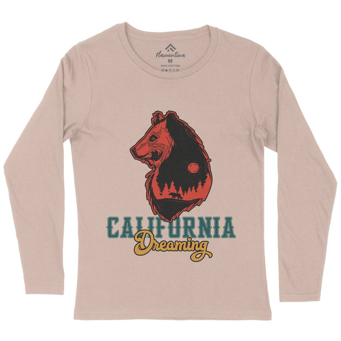 Bear Womens Long Sleeve T-Shirt Animals B107