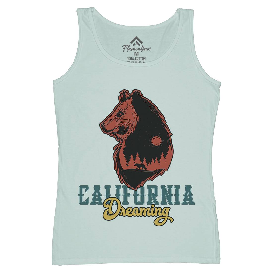 Bear Womens Organic Tank Top Vest Animals B107