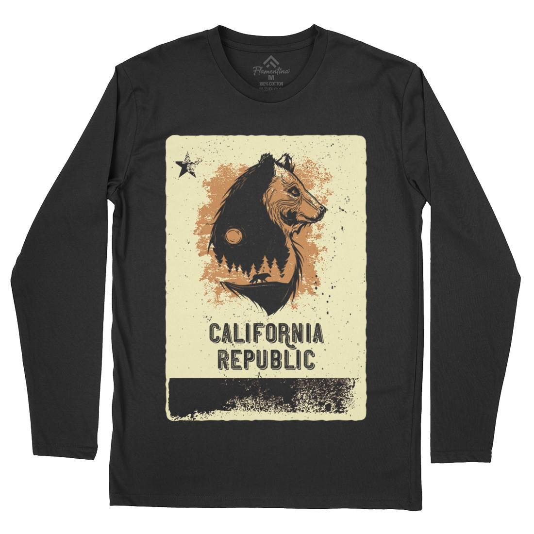 Bear Mens Long Sleeve T-Shirt Animals B108