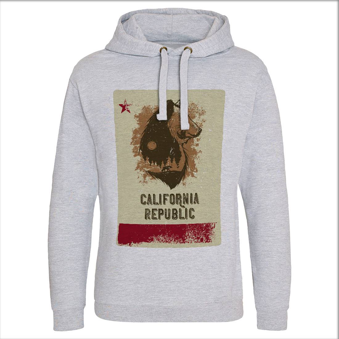 Bear Mens Hoodie Without Pocket Animals B108