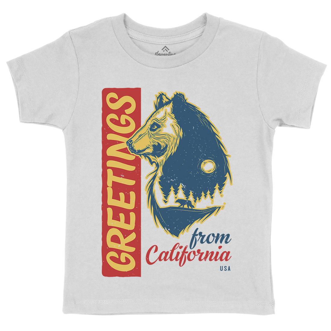 Bear Kids Crew Neck T-Shirt Animals B109