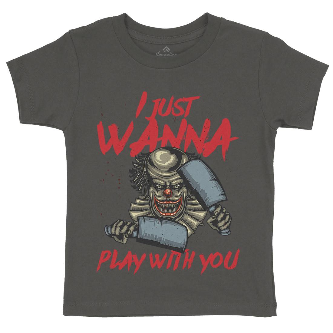 Clown Kids Crew Neck T-Shirt Horror B115
