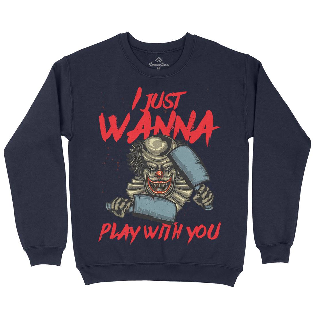 Clown Kids Crew Neck Sweatshirt Horror B115