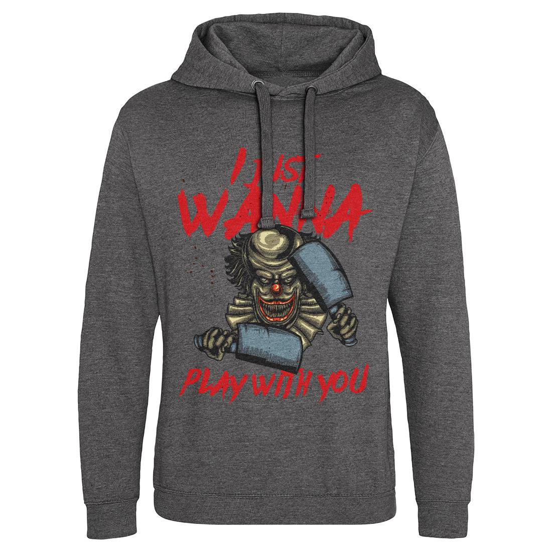 Clown Mens Hoodie Without Pocket Horror B115