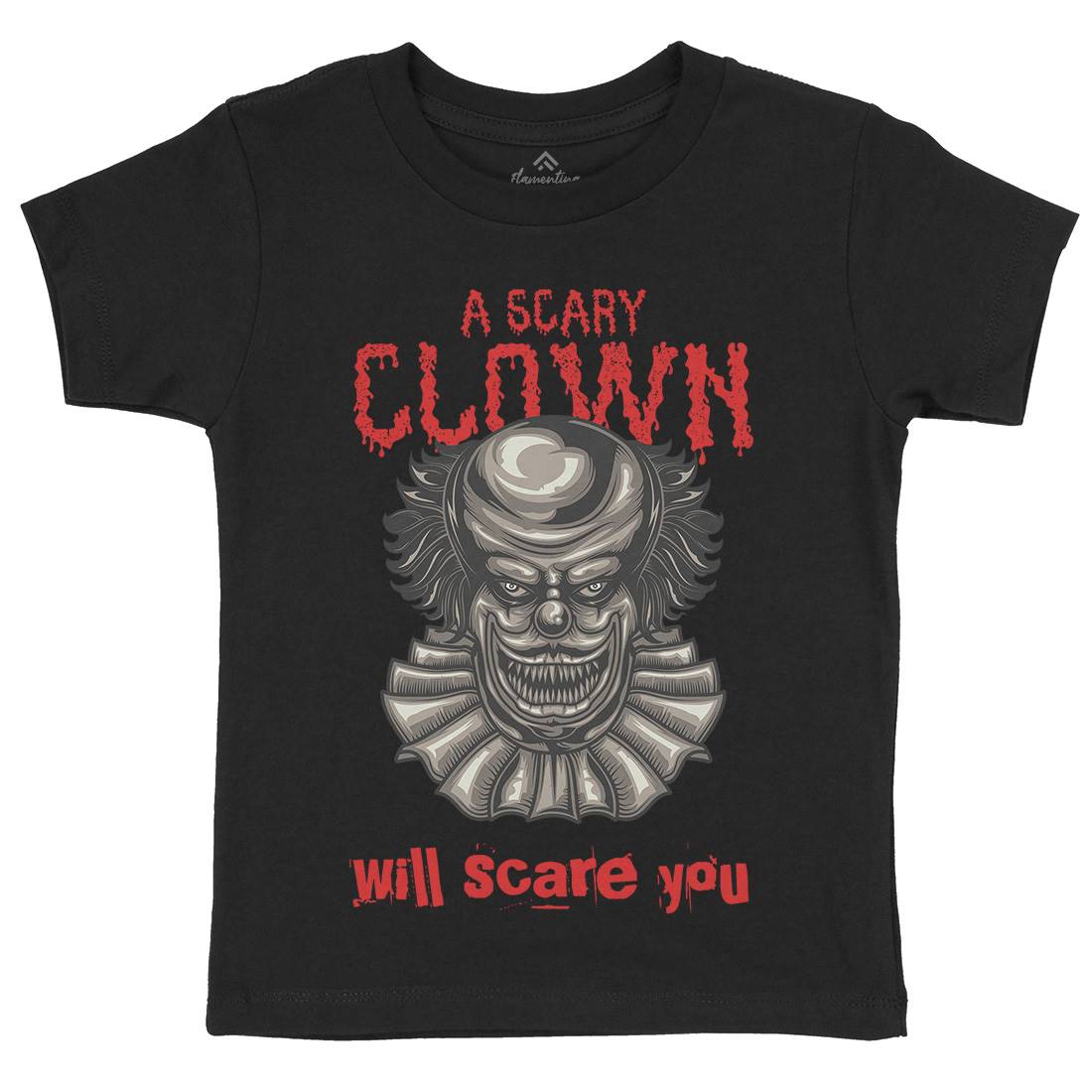 Clown Kids Crew Neck T-Shirt Horror B116