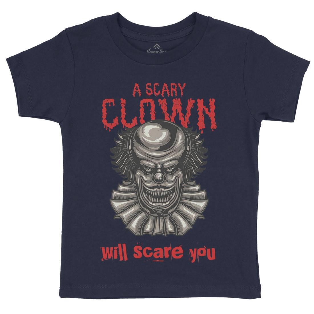 Clown Kids Crew Neck T-Shirt Horror B116