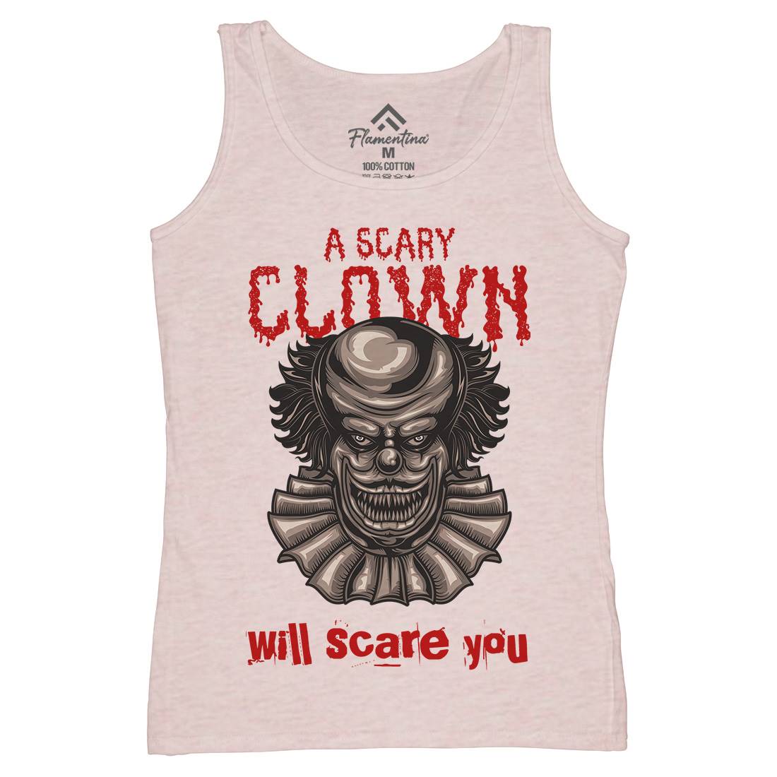 Clown Womens Organic Tank Top Vest Horror B116