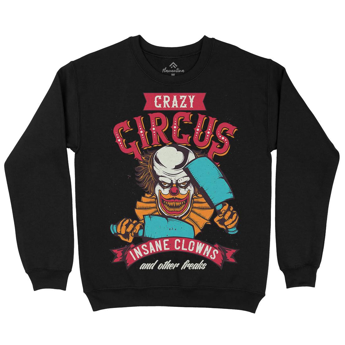 Clown Kids Crew Neck Sweatshirt Horror B117