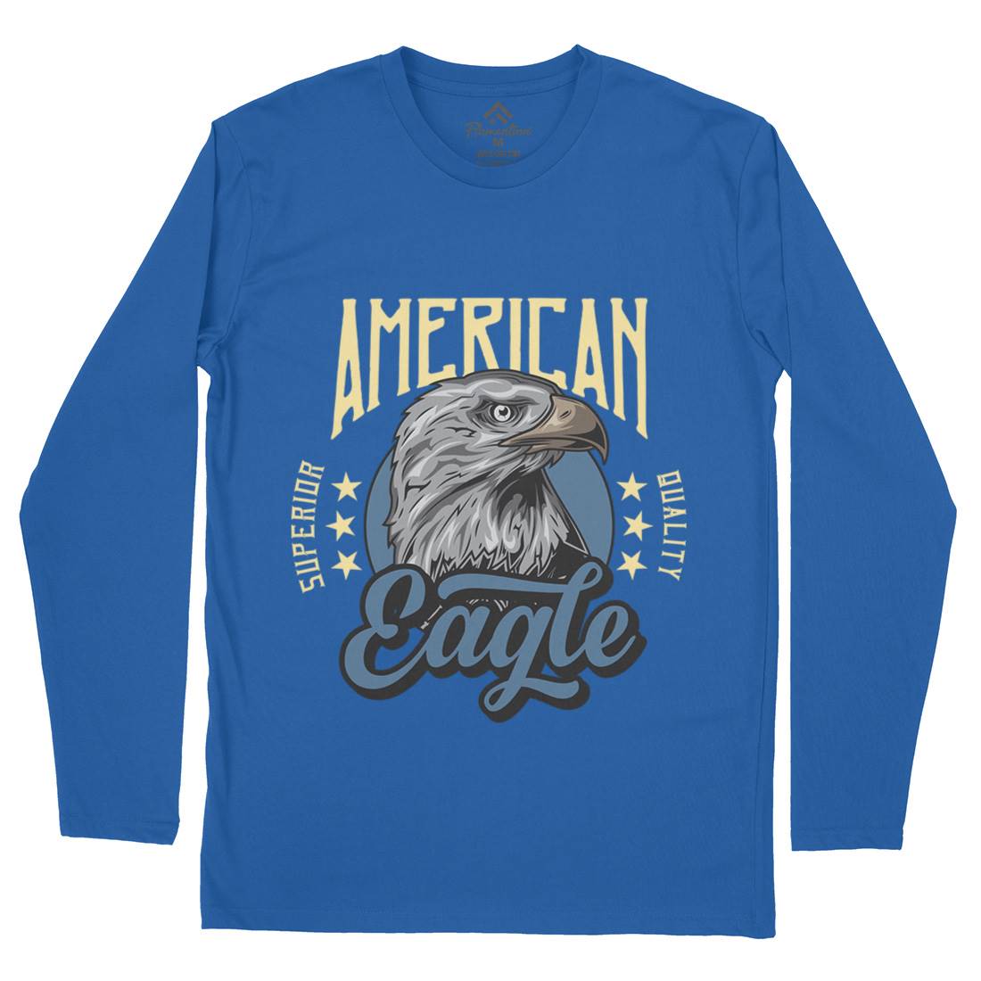 Eagle Mens Long Sleeve T-Shirt Animals B118