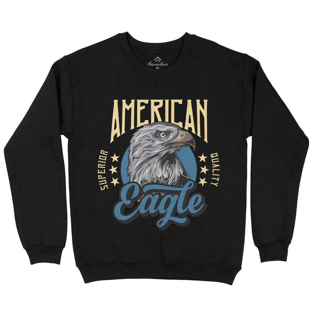 Eagle Mens Crew Neck Sweatshirt Animals B118