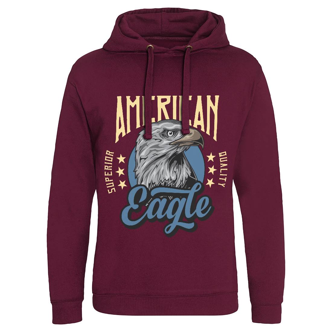 Eagle Mens Hoodie Without Pocket Animals B118