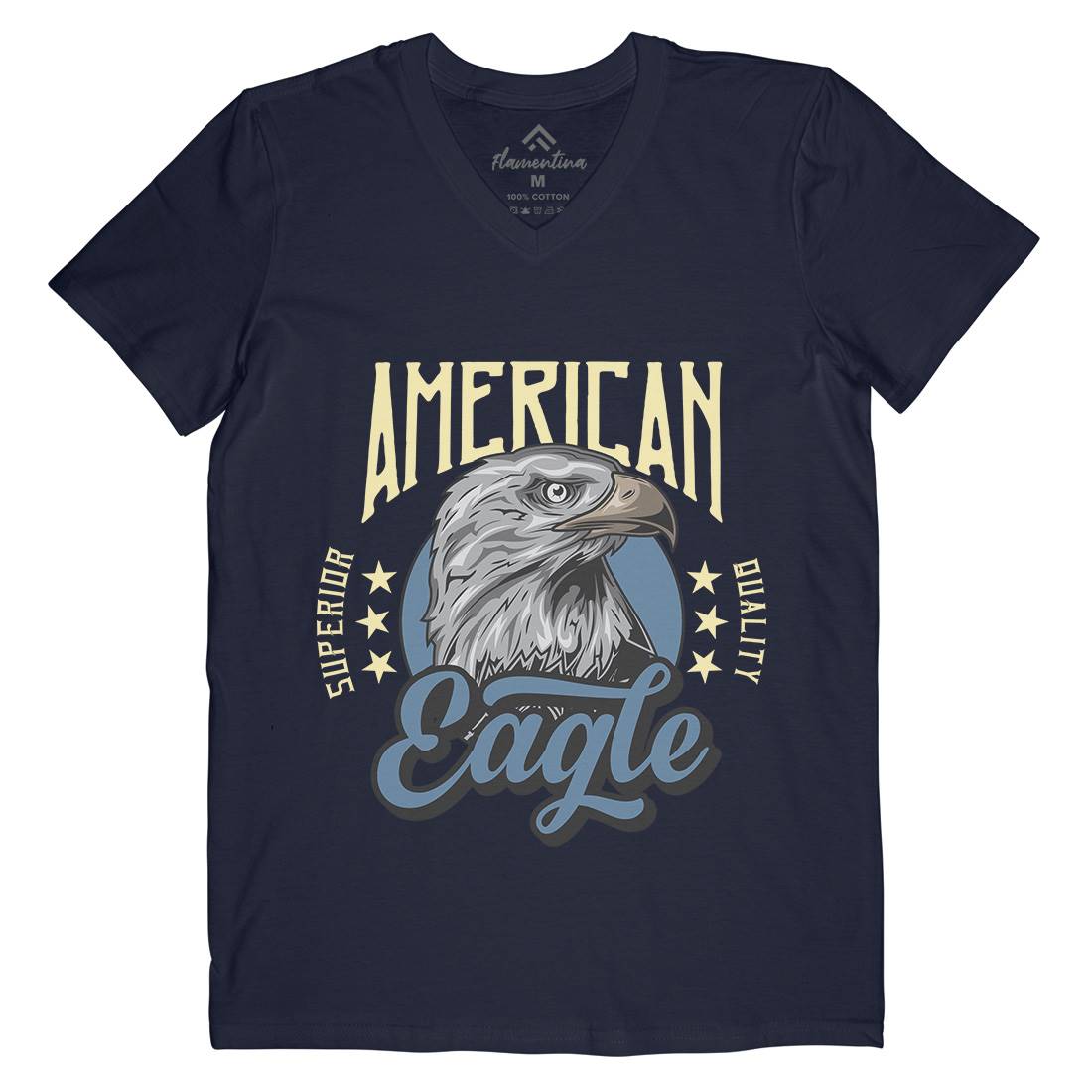 Eagle Mens V-Neck T-Shirt Animals B118
