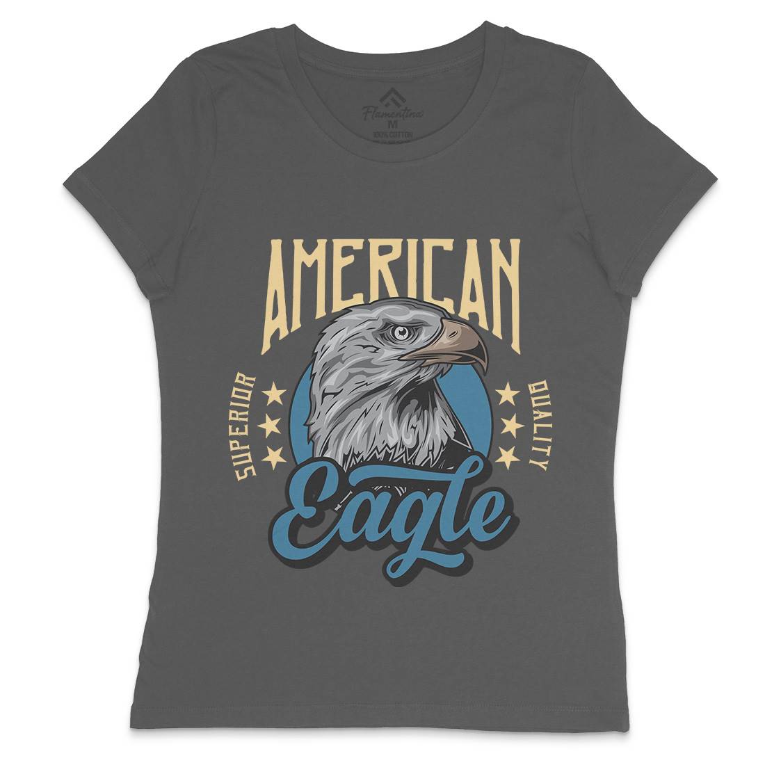 Eagle Womens Crew Neck T-Shirt Animals B118