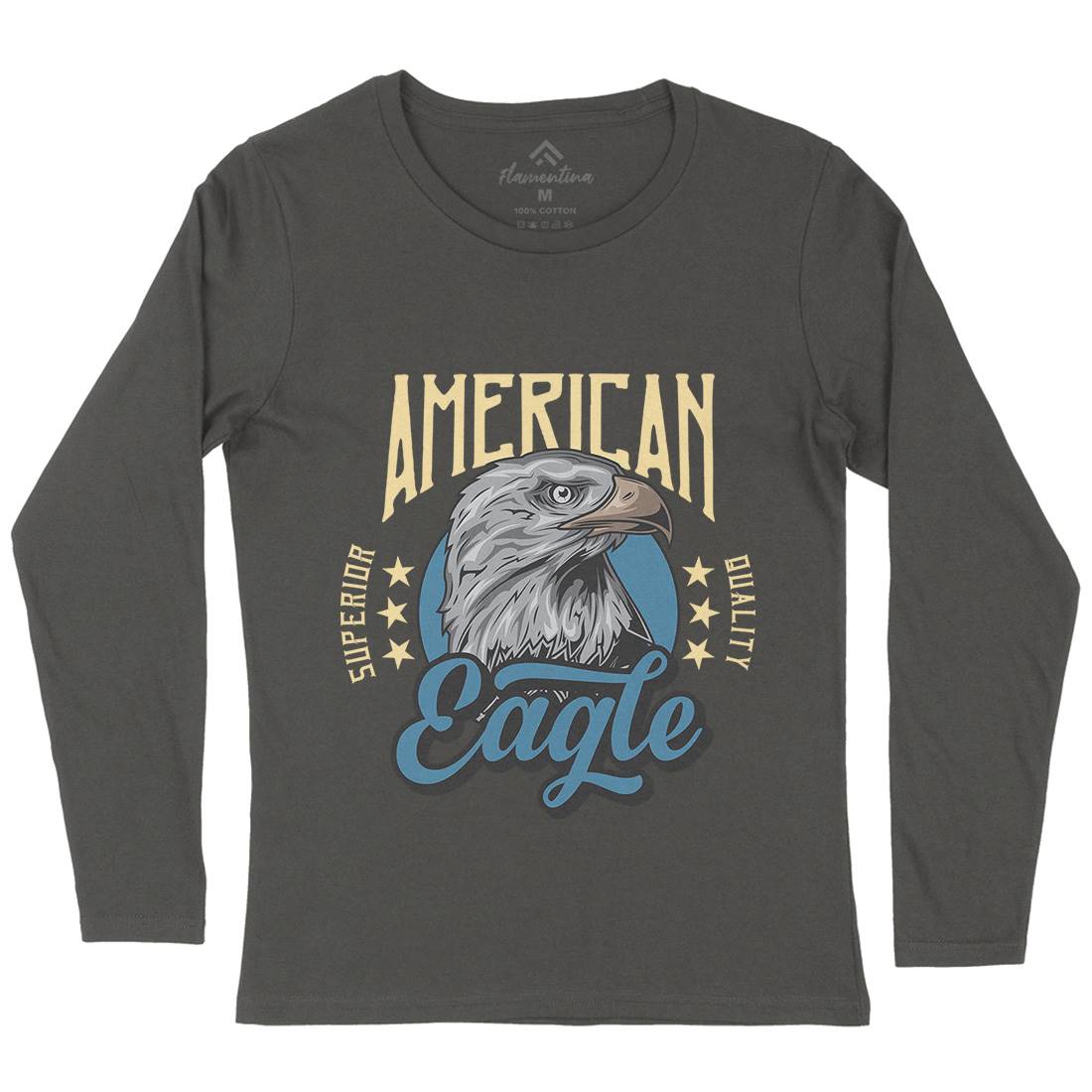 Eagle Womens Long Sleeve T-Shirt Animals B118