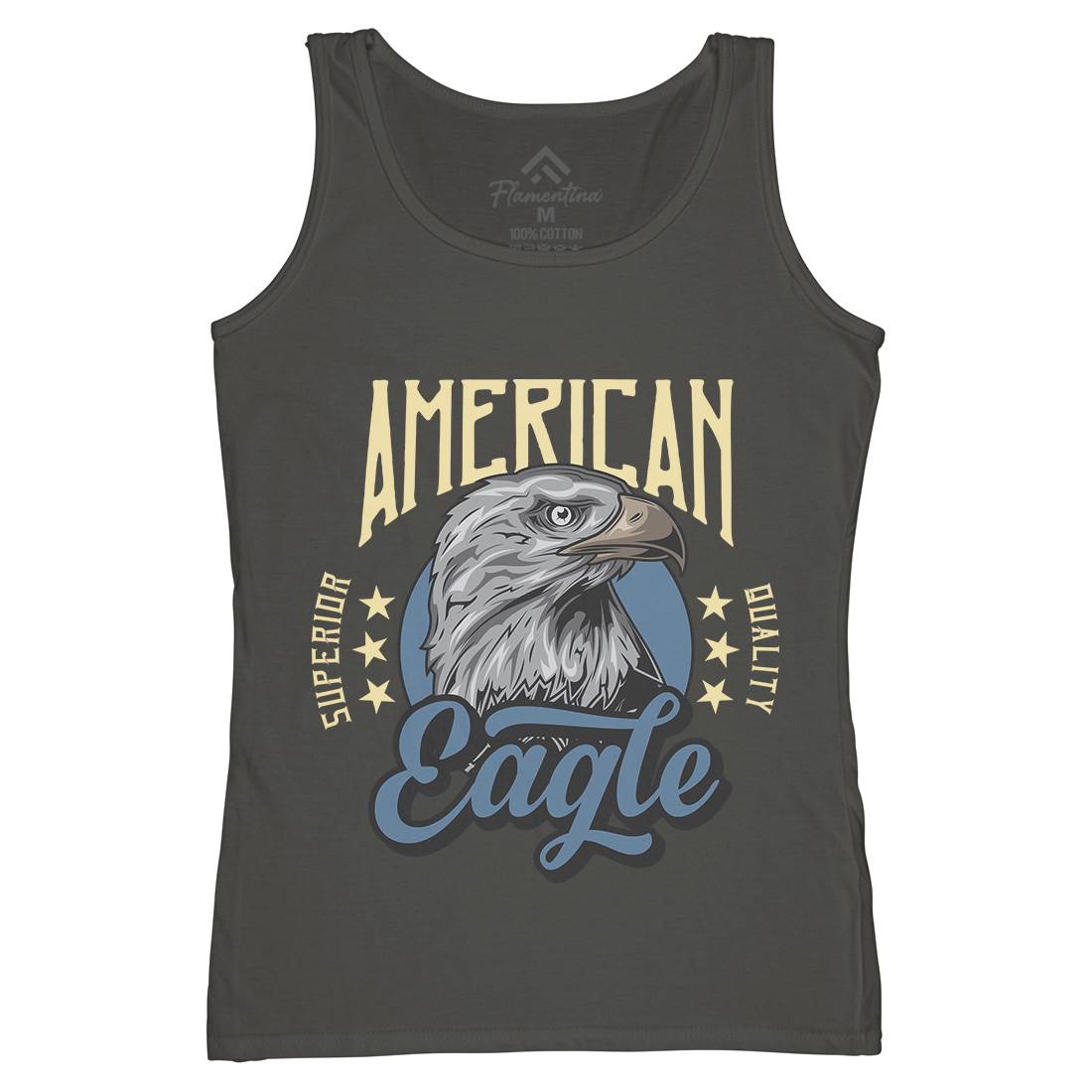 Eagle Womens Organic Tank Top Vest Animals B118