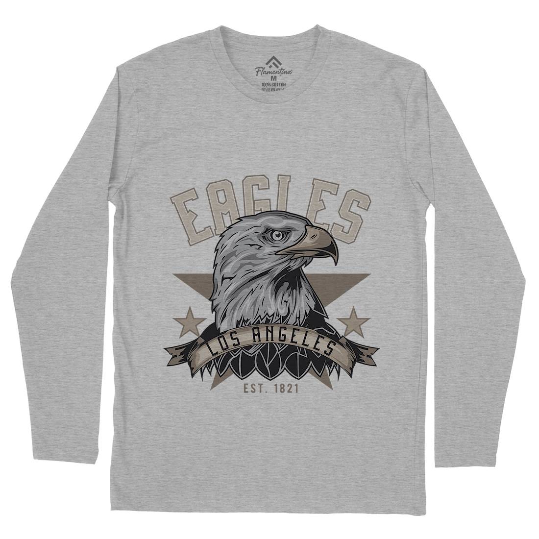 Eagle Mens Long Sleeve T-Shirt Animals B119