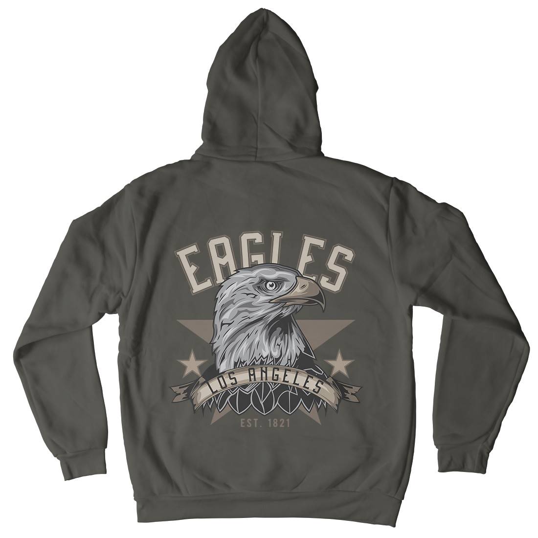 Eagle Mens Hoodie With Pocket Animals B119