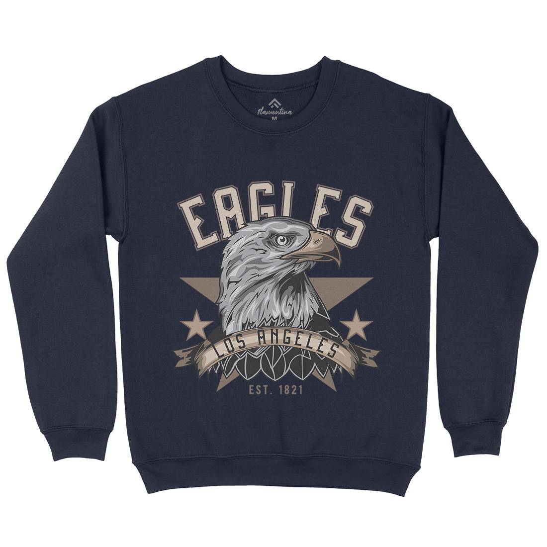 Eagle Mens Crew Neck Sweatshirt Animals B119
