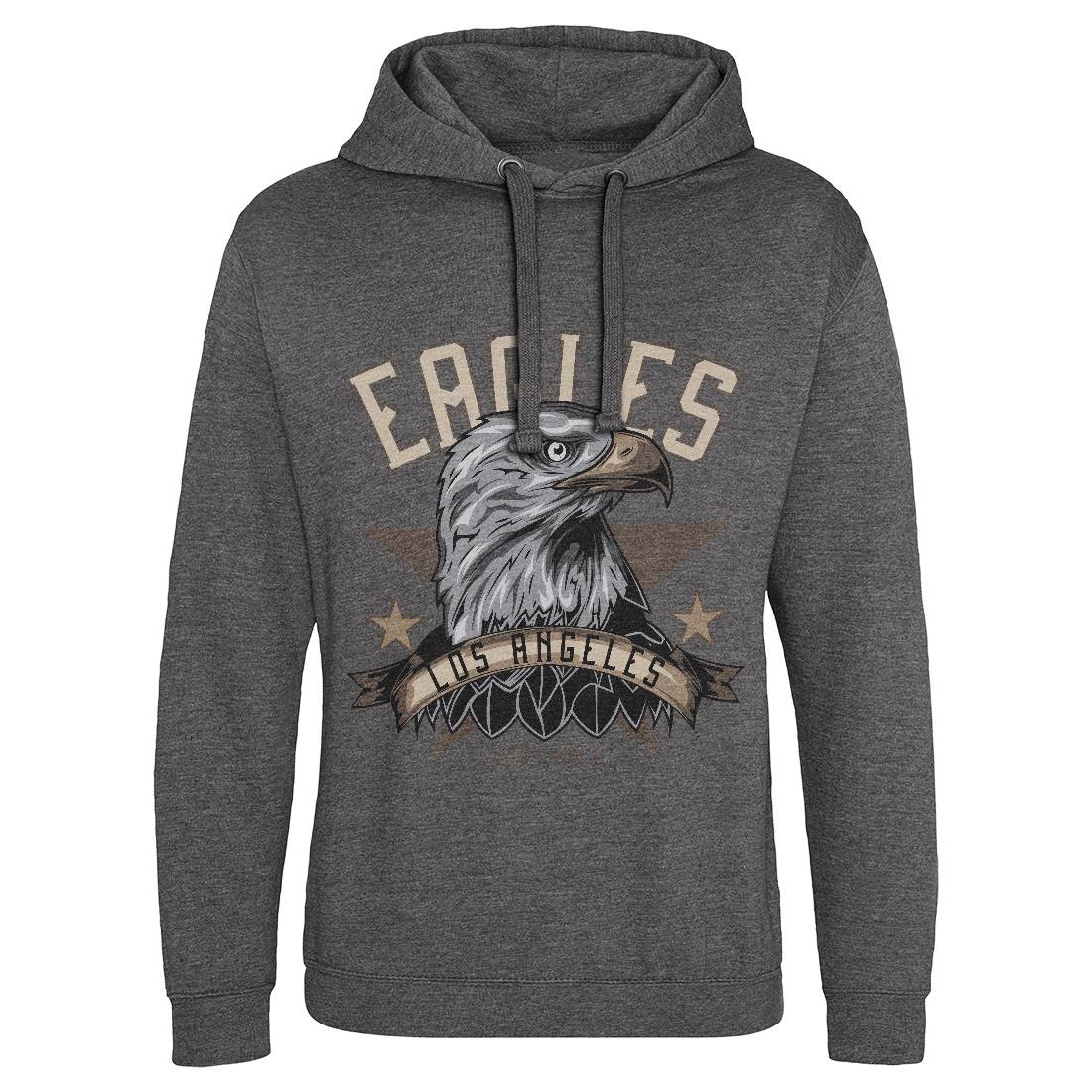 Eagle Mens Hoodie Without Pocket Animals B119