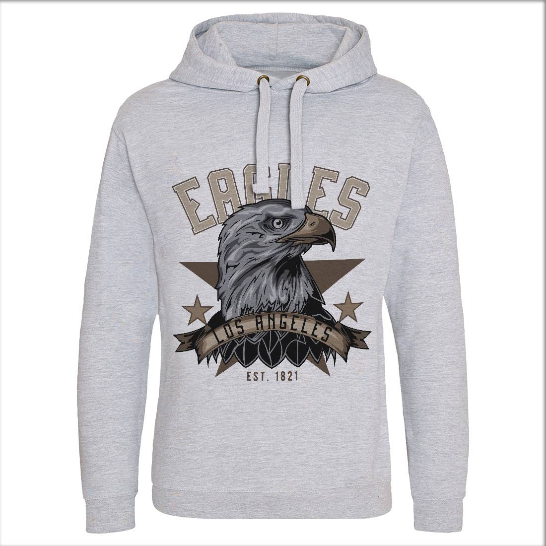 Eagle Mens Hoodie Without Pocket Animals B119