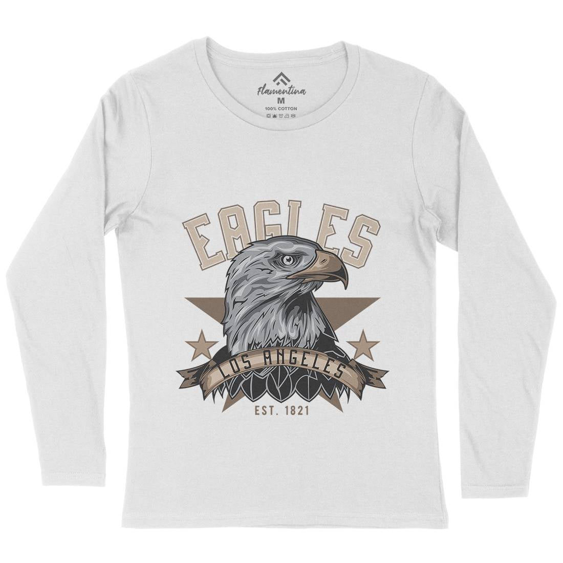 Eagle Womens Long Sleeve T-Shirt Animals B119