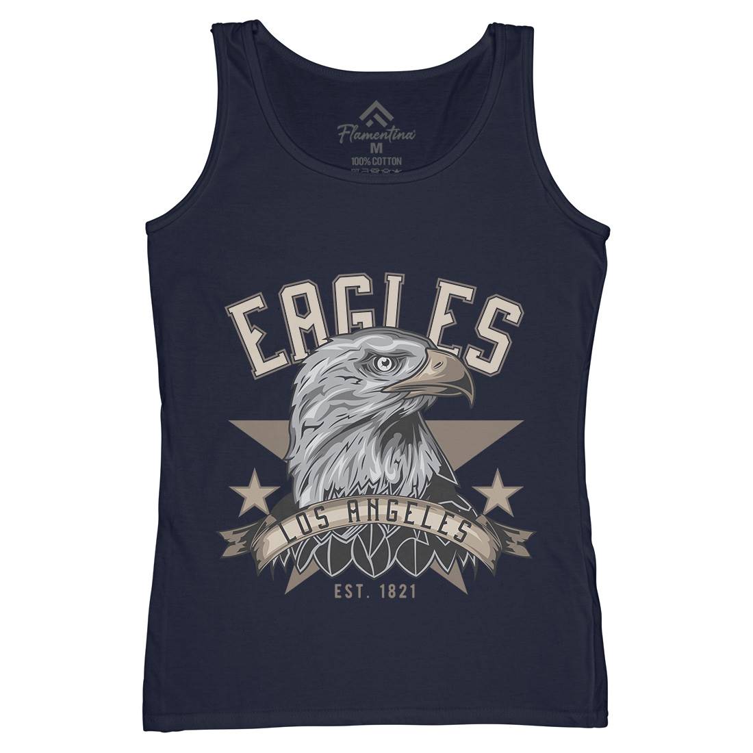 Eagle Womens Organic Tank Top Vest Animals B119