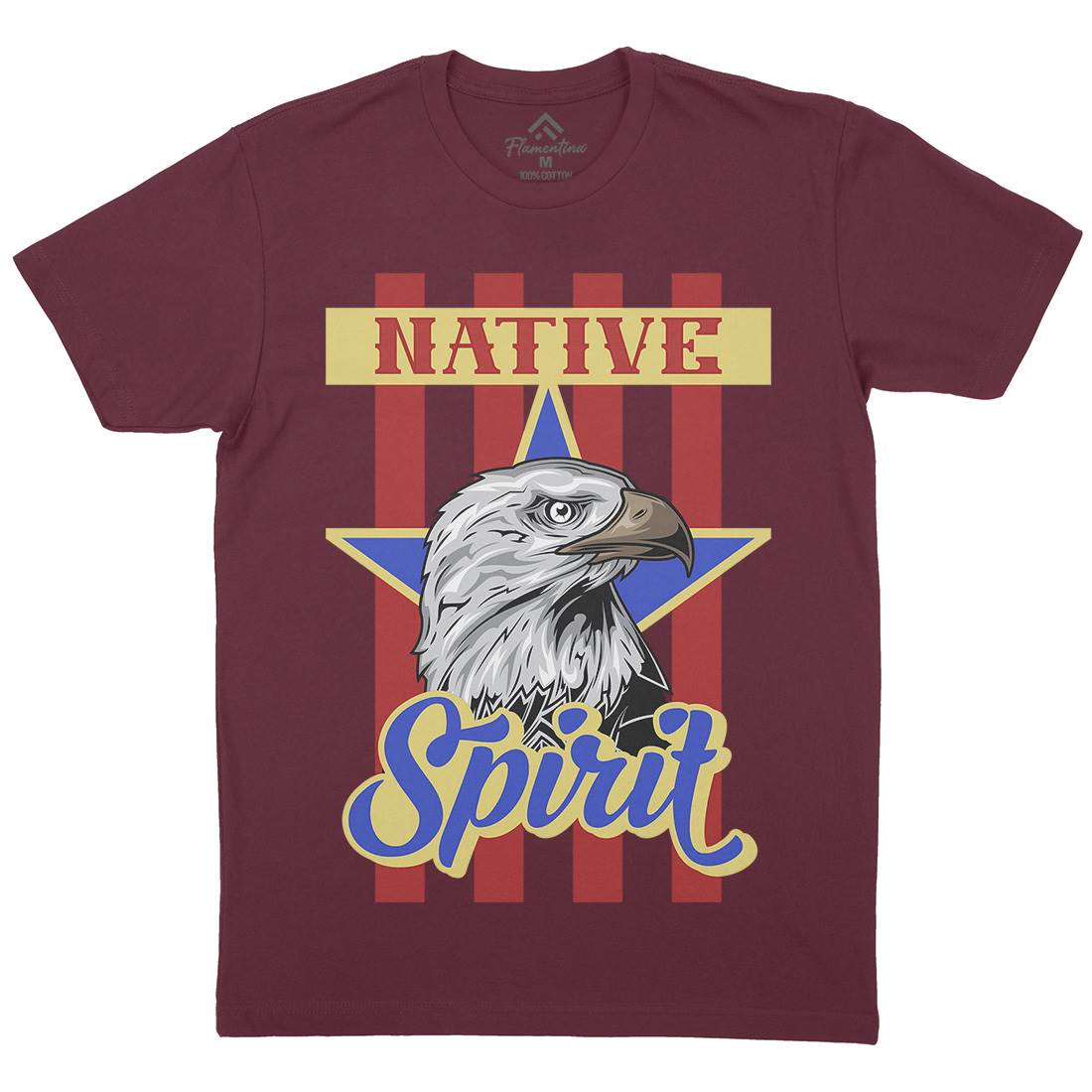 Eagle Mens Crew Neck T-Shirt Animals B120