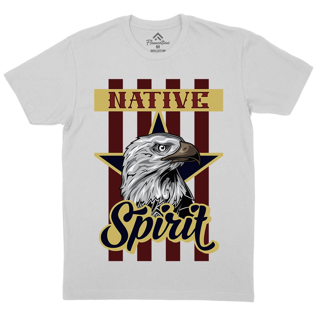 Eagle Mens Crew Neck T-Shirt Animals B120