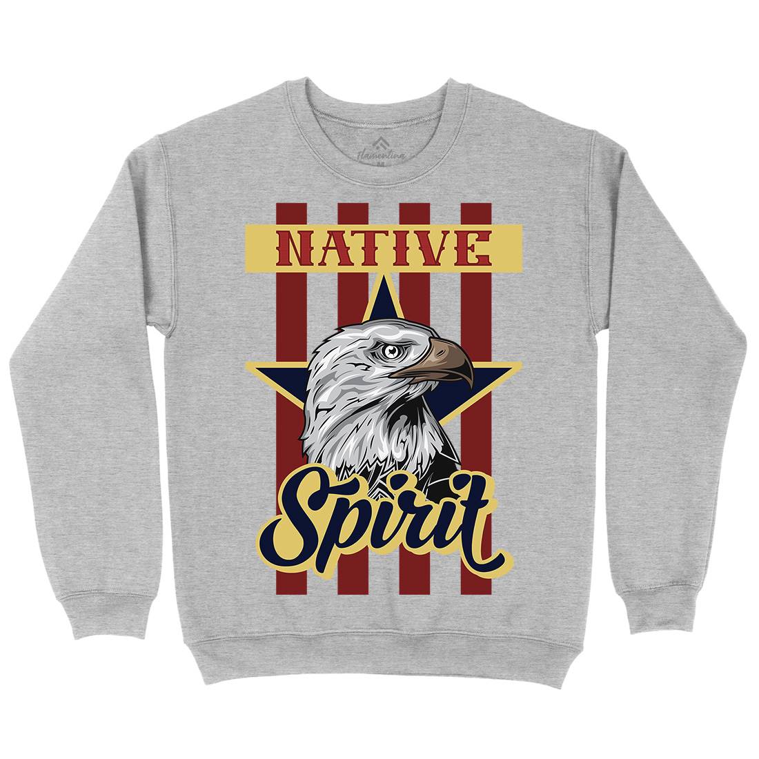 Eagle Mens Crew Neck Sweatshirt Animals B120